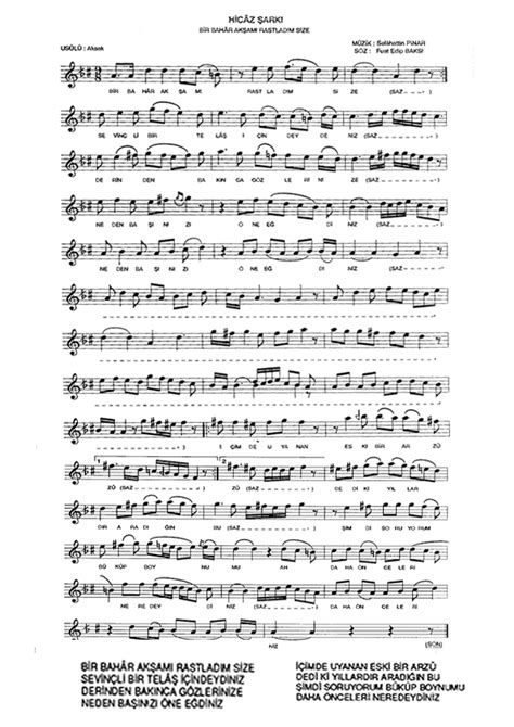 Bir Bahar Akşamı Şarkısı