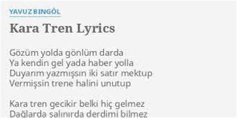 Kara Tren Gecikir Şarkı Sözleri ve Hikayesi